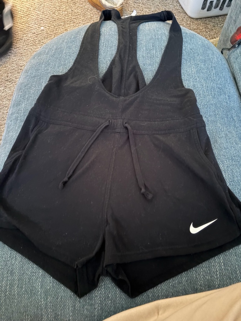 Nike Black Tank Top with White Swoosh